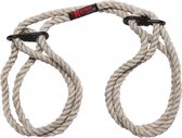 Hogtied - Bind & Tie - 6mm Hemp Wrist or Ankle Cuffs - Natural - Bondage Toys -