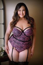 Viviana Cage 2-Delige Jarretel Set - Snake - XL-XXL