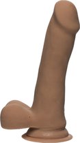The D - Slim D - 6.5 Inch With Balls Ultraskyn - Caramel - Realistic Dildos -
