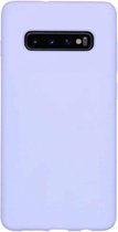 FONU Premium Siliconen Backcase Hoesje Samsung Galaxy S10 Plus - Blauw