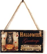 2 PCS Halloween Ghost Festival houten ambachten lijst decoratie cadeau hangende plank (JM00580)