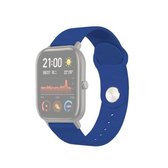 22mm voor Huami Amazfit GTS siliconen vervangende horlogeband (blauw)