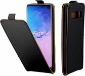 Zakelijke stijl verticale flip TPU lederen tas voor Galaxy S10 / G9730, met kaartsleuf (zwart)