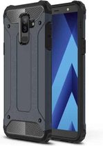 Magic Armor TPU + pc-hoesje voor Galaxy J8 (2018) (marineblauw)
