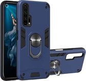 Voor Huawei Honor 20 / nova 5T 2 in 1 Armor Series PC + TPU beschermhoes met ringhouder (saffierblauw)