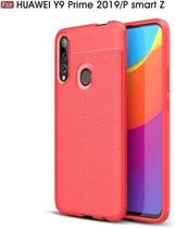 Litchi Texture TPU schokbestendig hoesje voor Huawei Y9 Prime 2019 / P smart Z (rood)