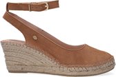 Fred de la Bretoniere 153010158 Espadrilles - Met Sleehak - Dames - Cognac - Maat 38