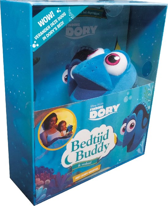 Foto: Disney pixar finding dory bedtijd buddy boek 10 stappen voor het slapengaan knuffel