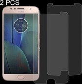 2 STKS voor Motorola Moto G5S Plus 0.3mm 9H Oppervlaktehardheid 2.5D Explosieveilig Gehard Glas Niet-volledig scherm Film