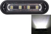 12W 720LM 4-LED wit licht 18 flitspatronen Auto Strobe Emergency Warning Light Lamp, DC 12V