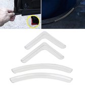 4 stks / set universele auto styling pvc autodeur rand botsing sticker deur anti-wrijf strips autodeur krasbeschermer (transparant)