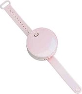 G3 Portable Outdoor Kids USB Mini Mirror Leafless Watch Fan (roze)