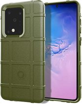 Voor Samsung Galaxy Note20 Ultra volledige dekking schokbestendig TPU-hoesje (legergroen)