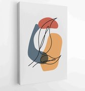 Abstract art nature background vector. Modern shape line art wallpaper 1 - Moderne schilderijen – Vertical – 1933708172 - 50*40 Vertical