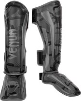 Venum Elite (Kickboks)Scheenbeschermers Black Dark Camo maat XL
