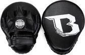Booster Xtrem F2 Hand Pads Curved Mitts Zwart Wit Booster Xtrem Muay Thai Hand Pads