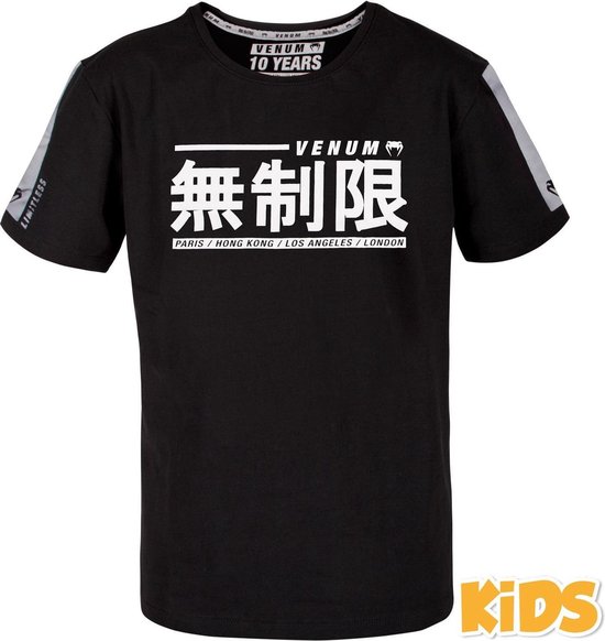 Venum Kids Limitless T Shirt Zwart Kids - Jaar