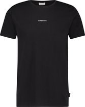 Purewhite - Heren Regular Fit Essential T-shirt - Zwart - Maat XS