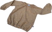 tinymoon Meisjes Blouse Metallic Flakes – model Balloon – Camel – Maat 134/140