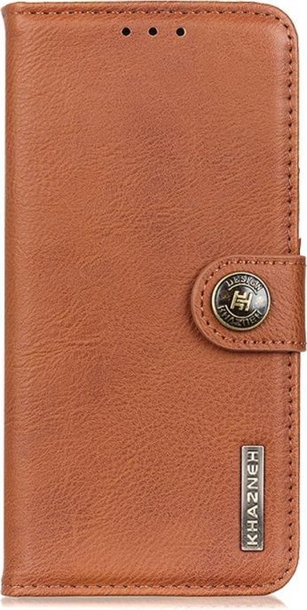 Retro bruin agenda case hoesje Oppo A54 5G / A74 5G