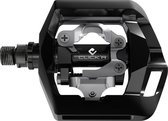 Pedaalset Shimano Click'R T421 platform + enkelzijdig SPD met SM-SH56 plaatjes - zwart
