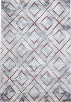 Modern laagpolig vloerkleed Naxos - brons 3811 - 200x290 cm