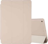 Voor iPad 10.2 Horizontale Flip Smart Leather Case met drievoudige houder (goud)