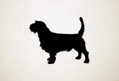 Silhouette hond - Griffon Fauve De Bretagne - XS - 24x30cm - Zwart - wanddecoratie