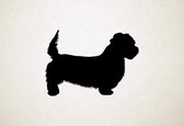 Silhouette hond - Glen Of Imaal Terrier - Glen Of Imaal Terrier - XS - 21x30cm - Zwart - wanddecoratie