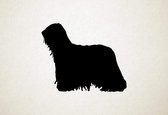 Silhouette hond - Komondor - Komondor - L - 75x93cm - Zwart - wanddecoratie