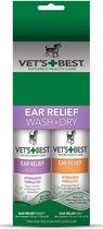 Vets best ear wash & dry combo pack - 2x120 ml - 1 stuks