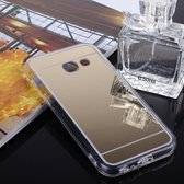 Let op type!! Voor de Galaxy A5 (2017) Cover acryl + TPU galvaniseren spiegel beschermende back cover (Rose goud)