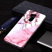 Marmeren patroon Soft TPU Case voor LG G7 ThinQ (Plum Blossom)