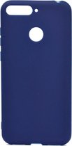 Voor Huawei Honor 7C Candy Color TPU Case (blauw)