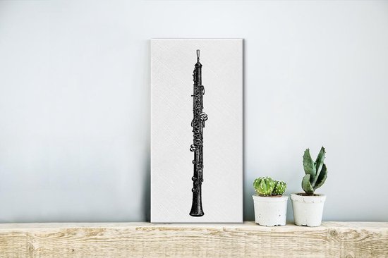 Une illustration antique de toile hobo 20x40 cm - Tirage photo sur toile (Décoration murale salon / chambre)