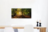 Canvas Schilderij Panorama van het Nationaal park New Forest in Engeland - 80x40 cm - Wanddecoratie
