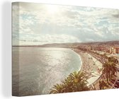 Journée d'été ensoleillée dans la ville française de Nice Toile 120x80 cm - Tirage photo sur toile (Décoration murale salon / chambre) / Villes européennes Peintures sur toile