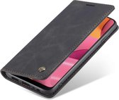 Caseme - Samsung Galaxy A20s - Retro Wallet Case - Zwart