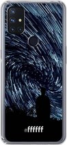 6F hoesje - geschikt voor OnePlus Nord N10 5G -  Transparant TPU Case - Starry Circles #ffffff