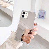 TPU + acryl Four Drop luxe plating spiegel telefoonhoesje voor iPhone 12 Mini (zilver)