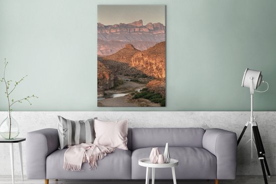 Parc national de Big Bend au Texas 90x140 cm - Tirage photo sur toile (Décoration murale salon / chambre)
