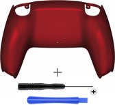 PS5 Controller Behuizing Shell - Rood Soft Touch - Back Shell