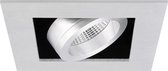 Napoli - Inbouwspot Aluminium Vierkant - Kantelbaar - 1 Lichtpunt - 100x100mm