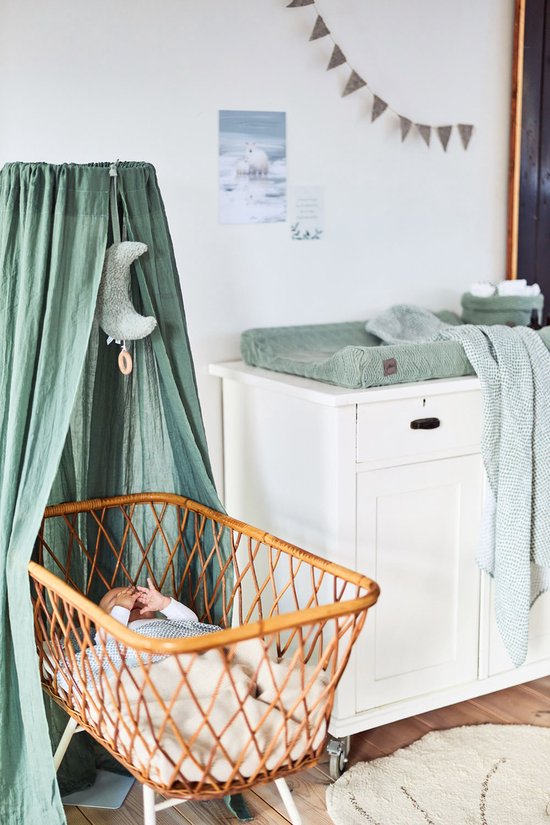 Jollein - Baby Sluier Vintage (Ash Green) - Baby Sluier, Hemeltje - 155cm — afbeelding 3