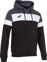 Joma Crew IV Sweater Met Kap Heren - Zwart / Antraciet / Wit | Maat: L