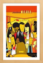 JUNIQE - Poster met houten lijst Royal with cheese -13x18 /Geel &