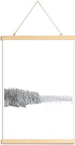 JUNIQE - Posterhanger White White Winter 1/2 -40x60 /Grijs & Wit