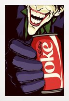 JUNIQE - Poster met houten lijst Killing Joke -13x18 /Rood & Zwart