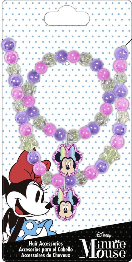 Disney Ketting En Armband Minnie Mouse Pastel Paars 2-delig | bol.com
