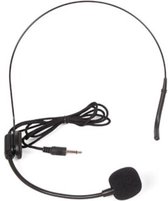 HQ-Power Headset met microfoon, met kabel, 3.5 mm jackaansluiting, zwart